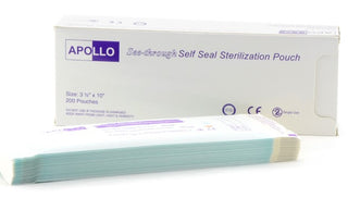 Apollo Self Seal Sterilization Pouch SP1 3.5x10 (200ct/pk)
