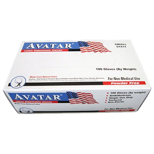 Avatar Latex Gloves Powder Free - Large