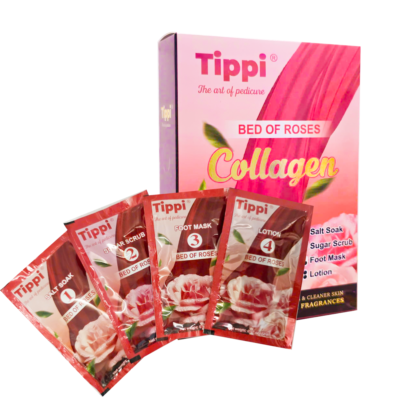 Tippi Collagen Spa Kit – 4-Step Collagen Spa Pedicure