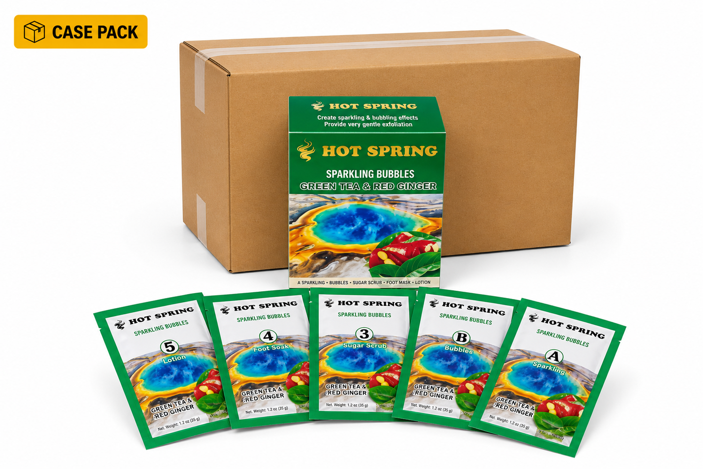 Hot Spring – Sparkling Bubbles Pedicure Set (5 Step)