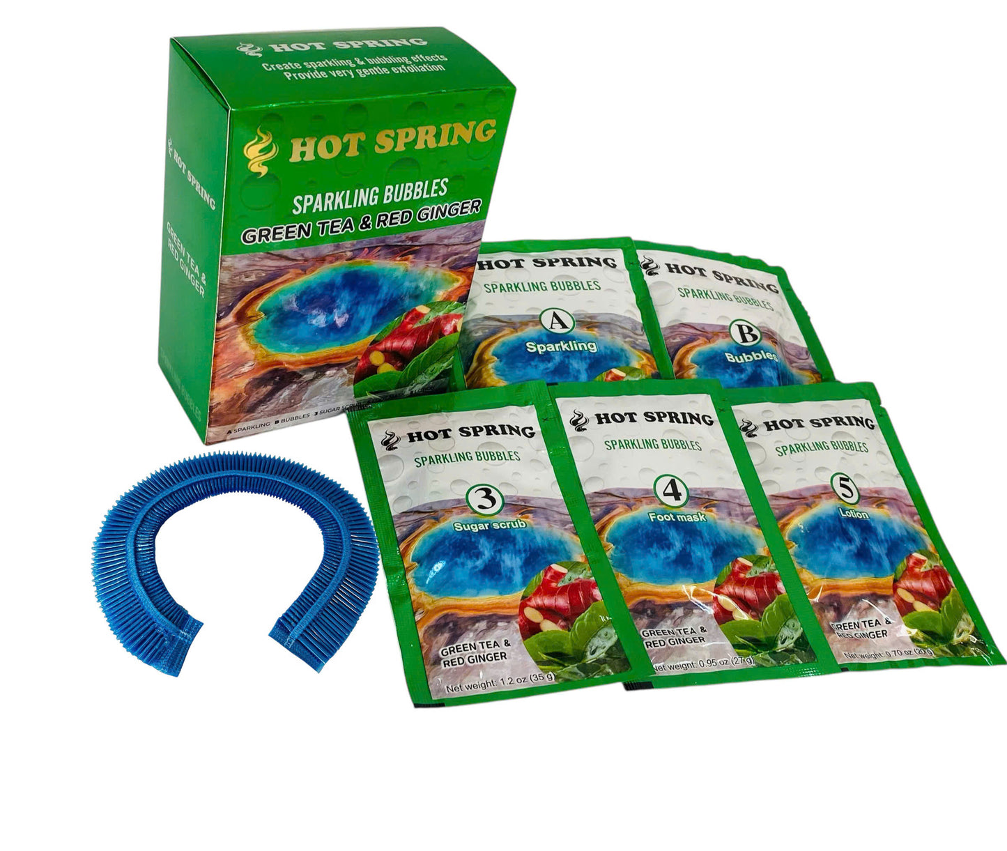 Hot Spring – Sparkling Bubbles Pedicure Set (5 Step)