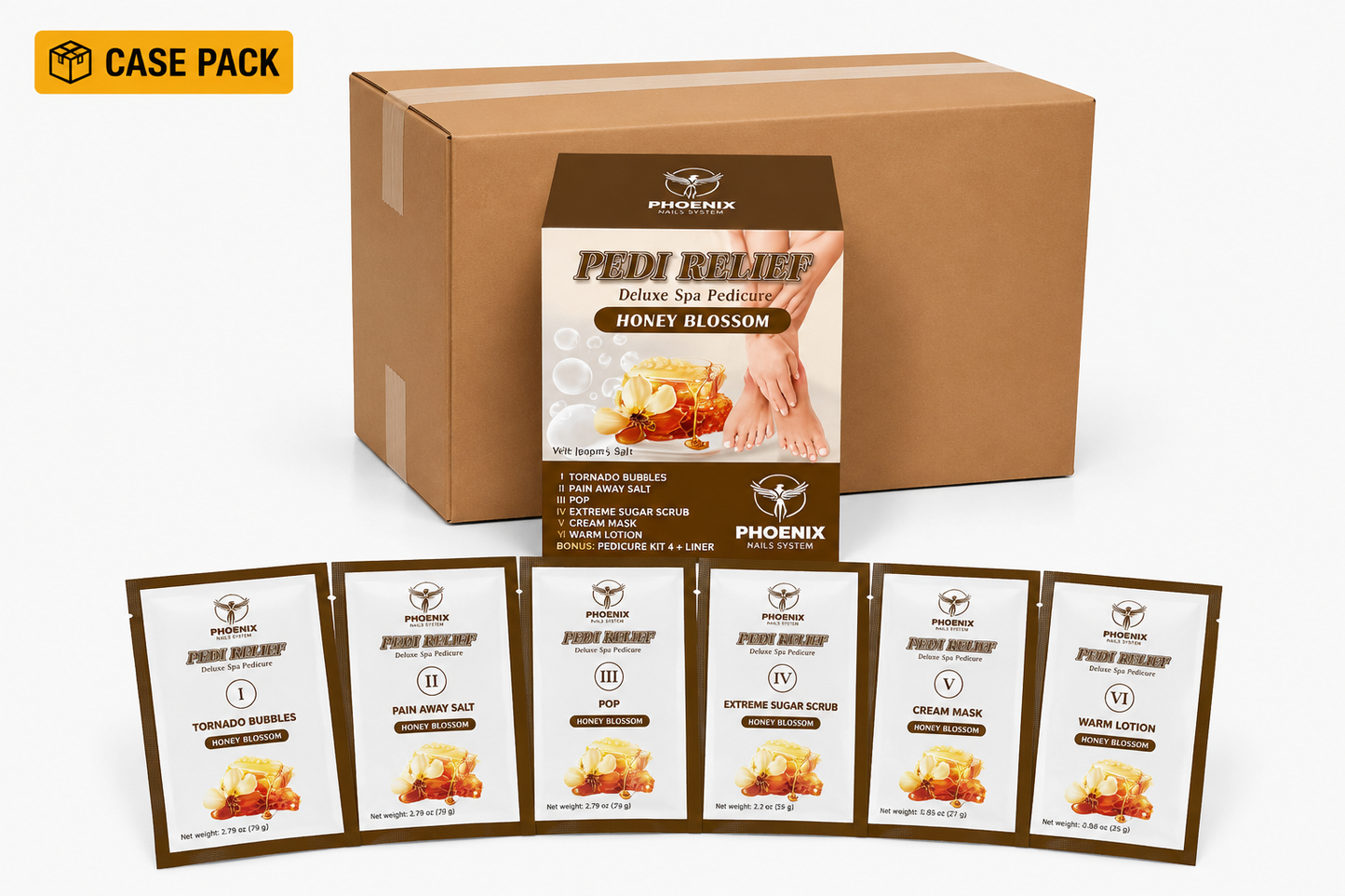 PHOENIX Pedi Relief Deluxe Spa Pedicure 11 Steps