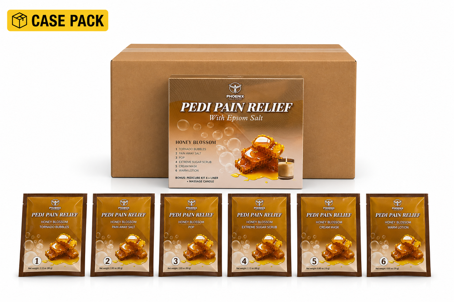 Phoenix Pedi Pain Relief With Epsom Salt 12 Step - NEW VERSION