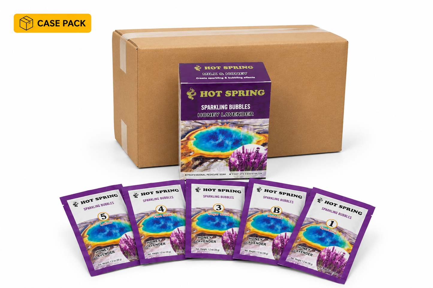 Hot Spring – Sparkling Bubbles Pedicure Set (5 Step)