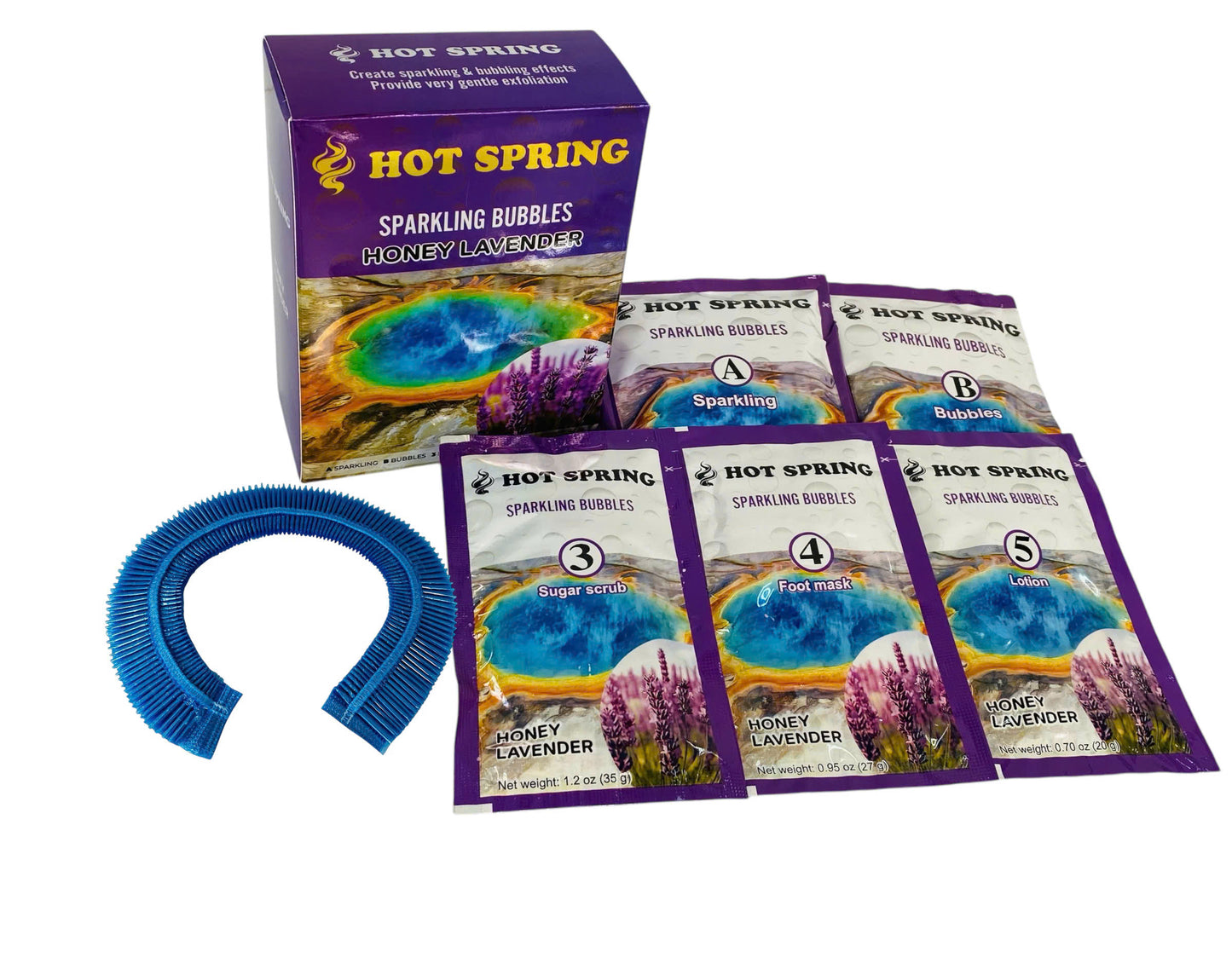 Hot Spring – Sparkling Bubbles Pedicure Set (5 Step)