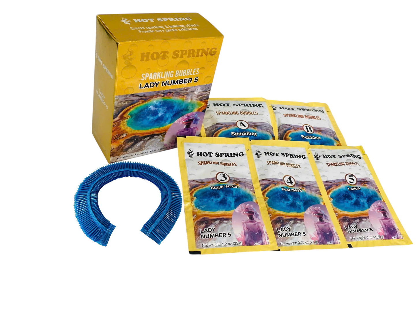 Hot Spring – Sparkling Bubbles Pedicure Set (5 Step)