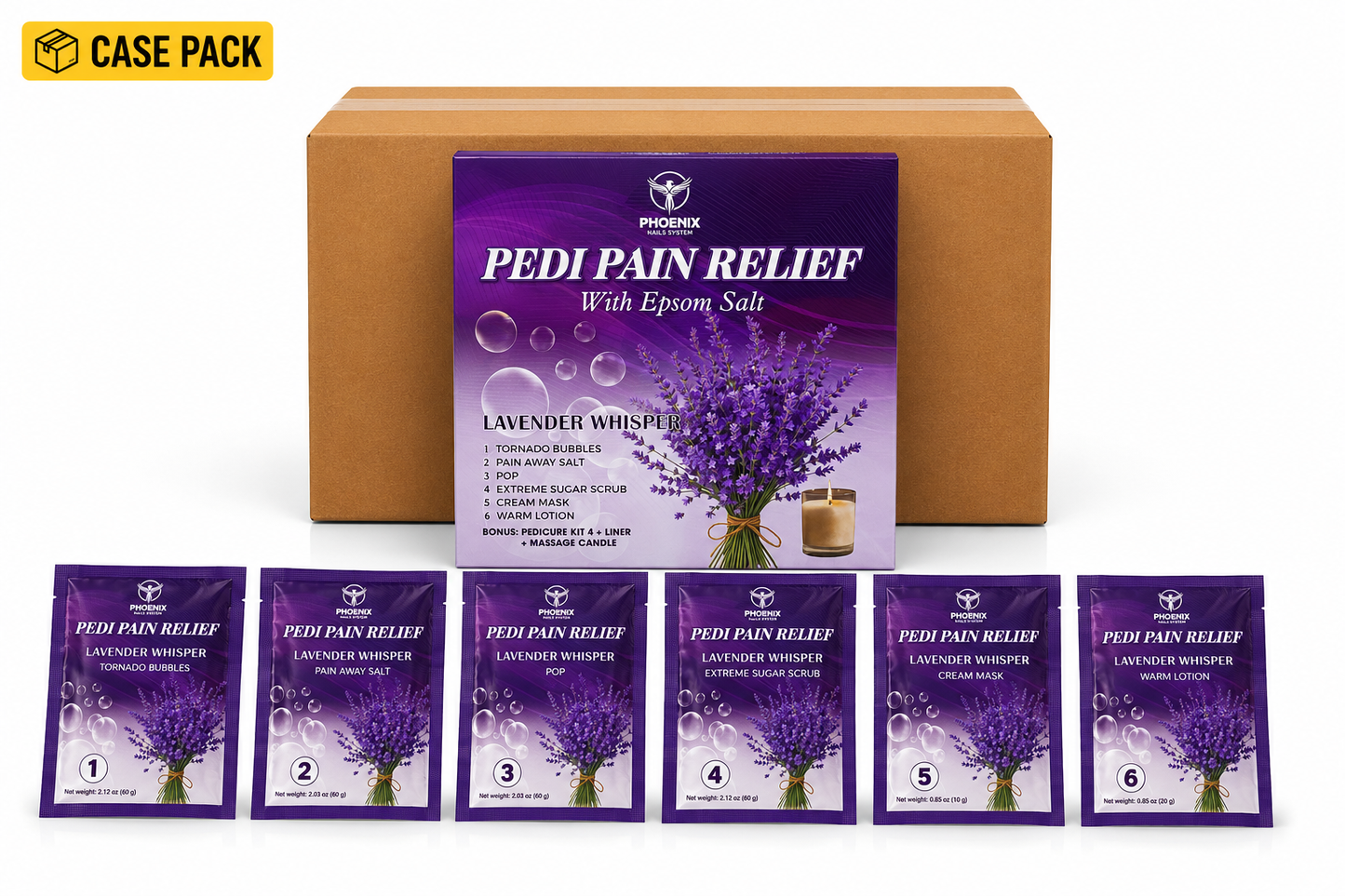Phoenix Pedi Pain Relief With Epsom Salt 12 Step - NEW VERSION