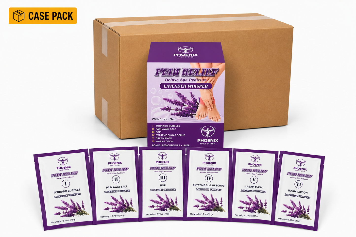 PHOENIX Pedi Relief Deluxe Spa Pedicure 11 Steps