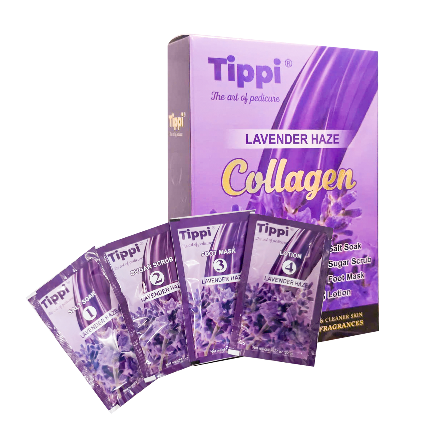 Tippi Collagen Spa Kit – 4-Step Collagen Spa Pedicure
