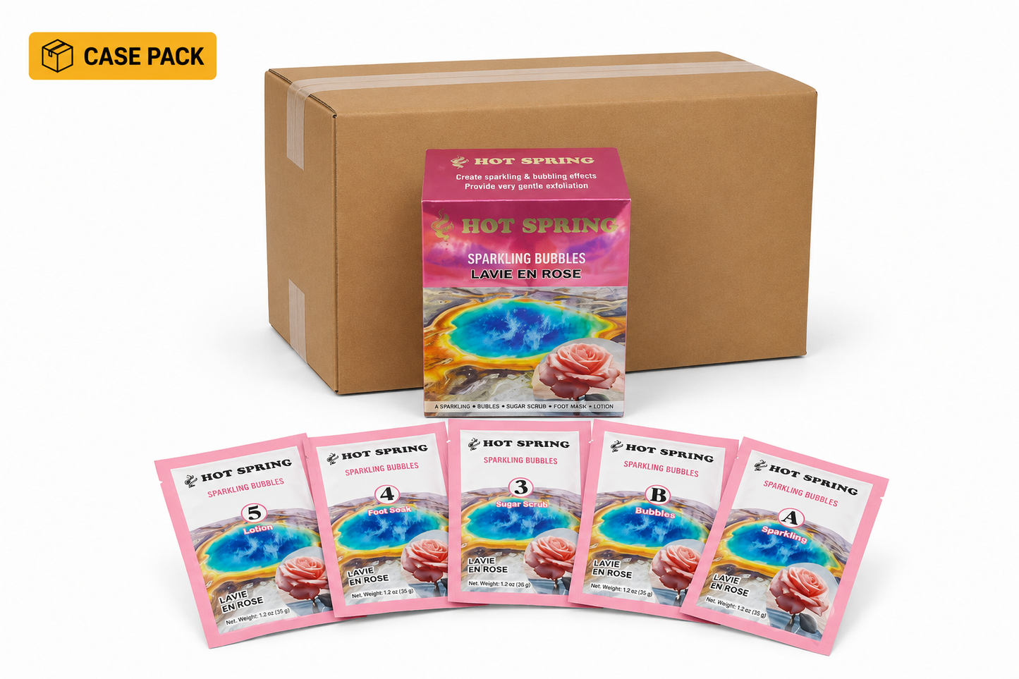 Hot Spring – Sparkling Bubbles Pedicure Set (5 Step)