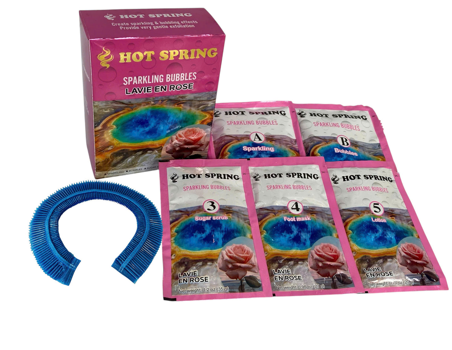 Hot Spring – Sparkling Bubbles Pedicure Set (5 Step)