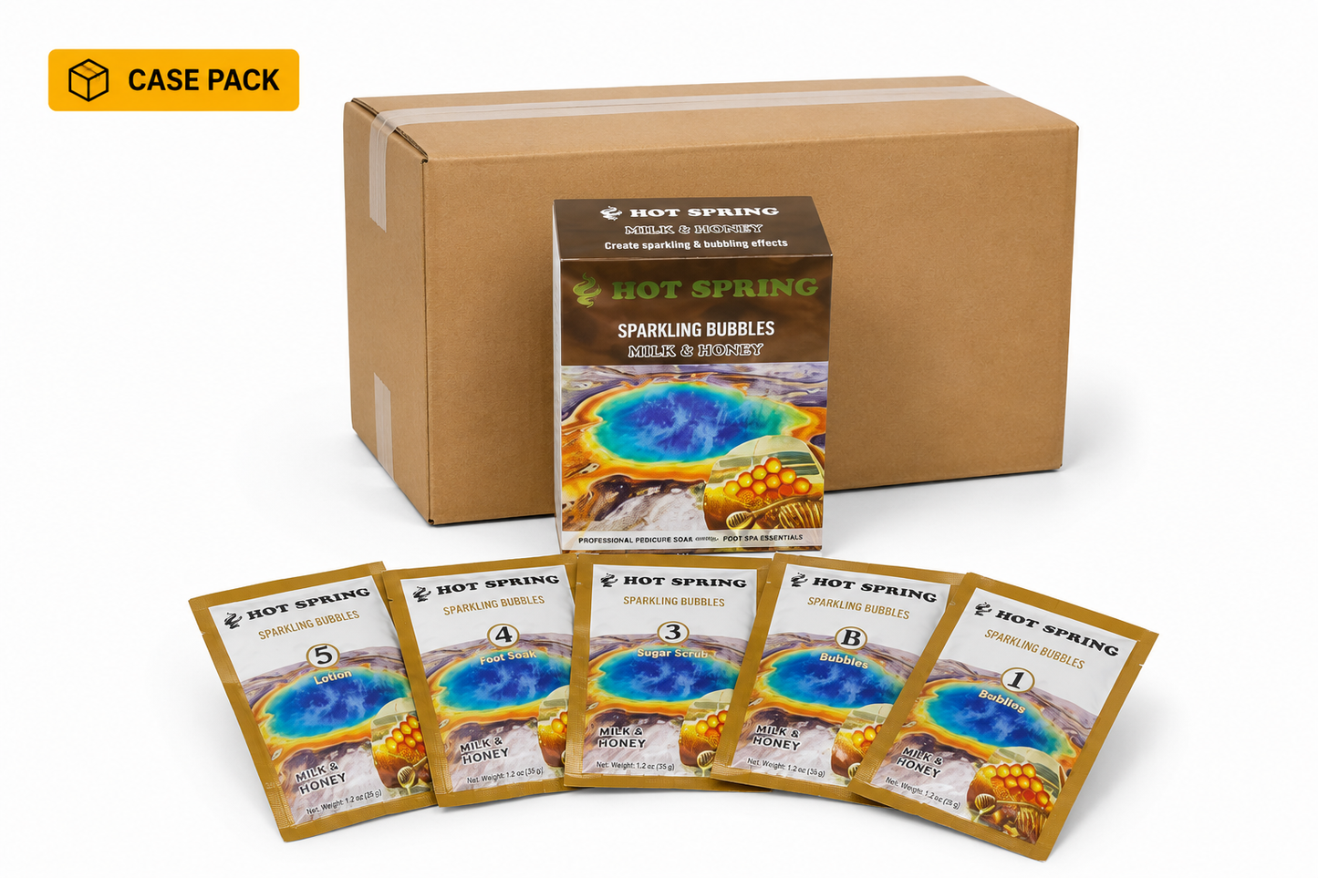 Hot Spring – Sparkling Bubbles Pedicure Set (5 Step)