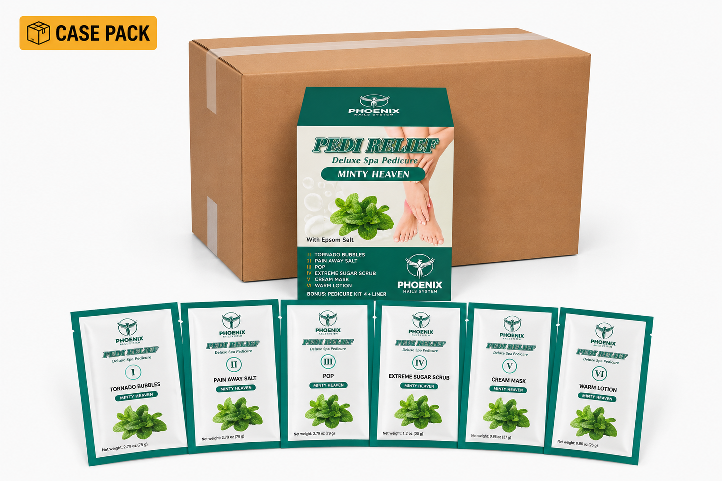 PHOENIX Pedi Relief Deluxe Spa Pedicure 11 Steps