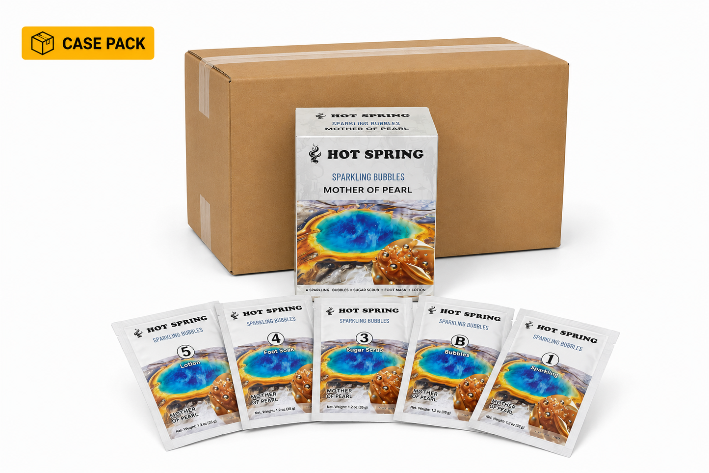 Hot Spring – Sparkling Bubbles Pedicure Set (5 Step)
