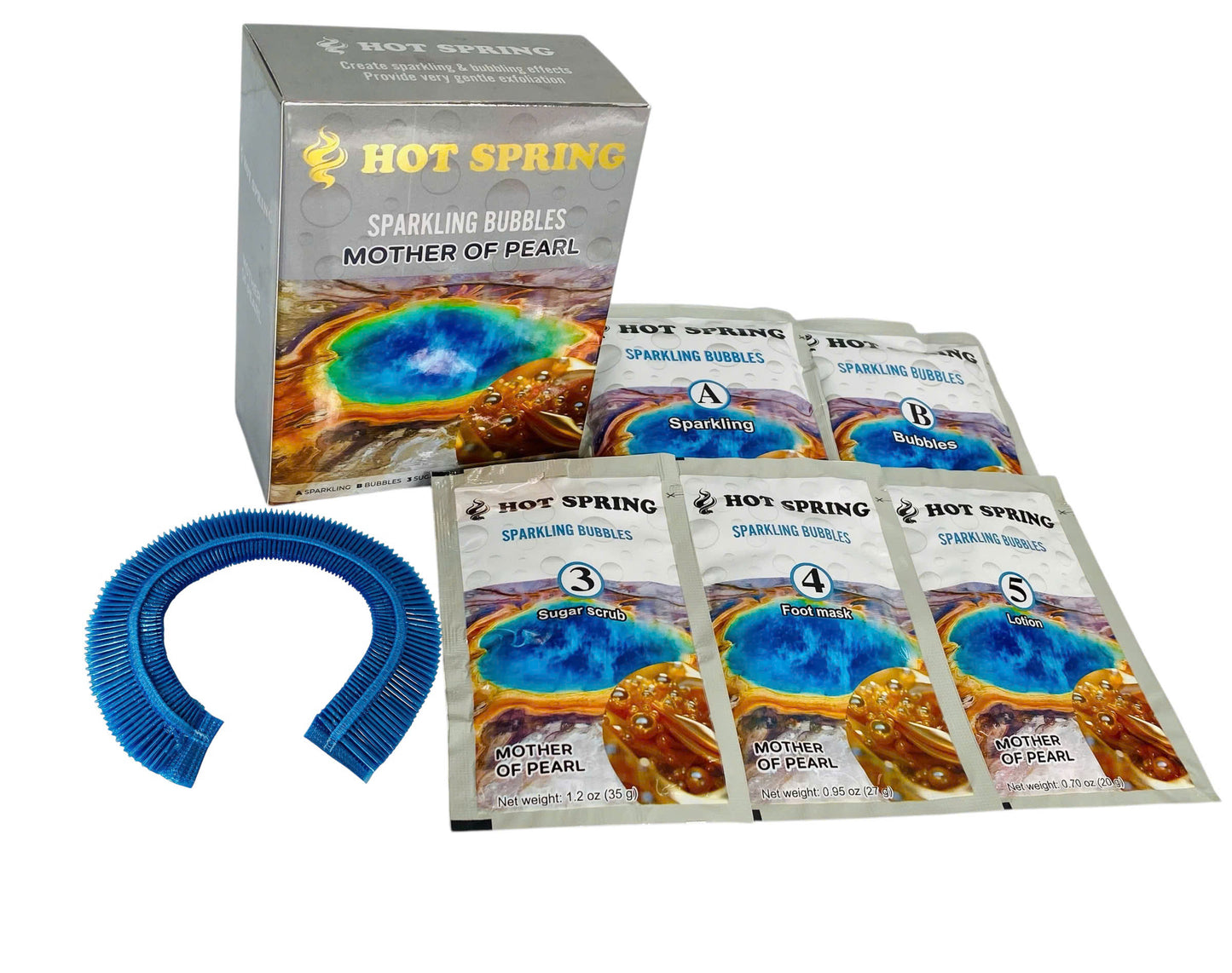 Hot Spring – Sparkling Bubbles Pedicure Set (5 Step)