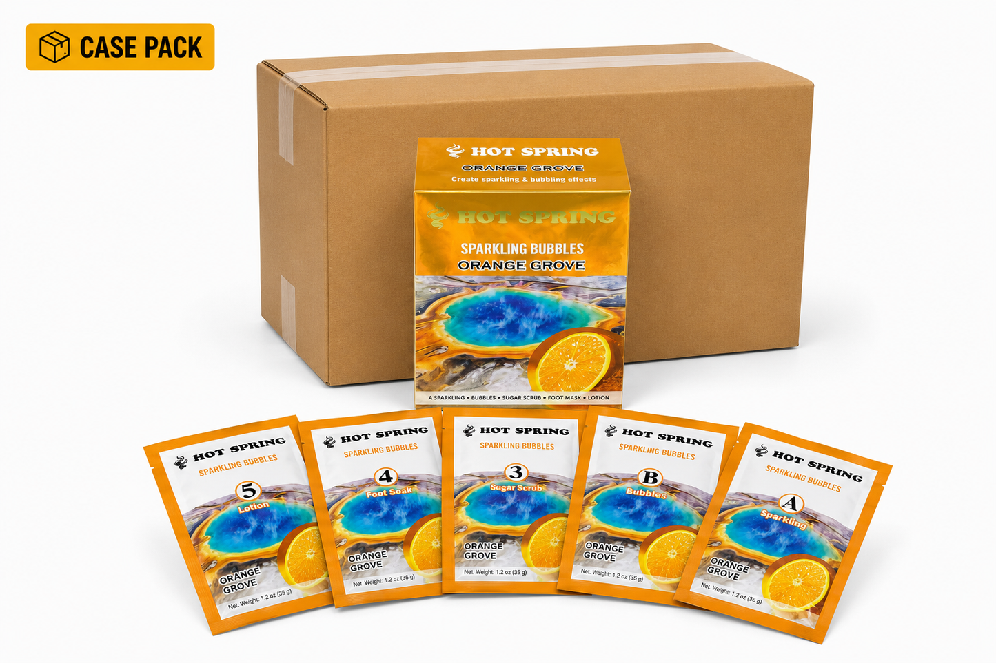 Hot Spring – Sparkling Bubbles Pedicure Set (5 Step)