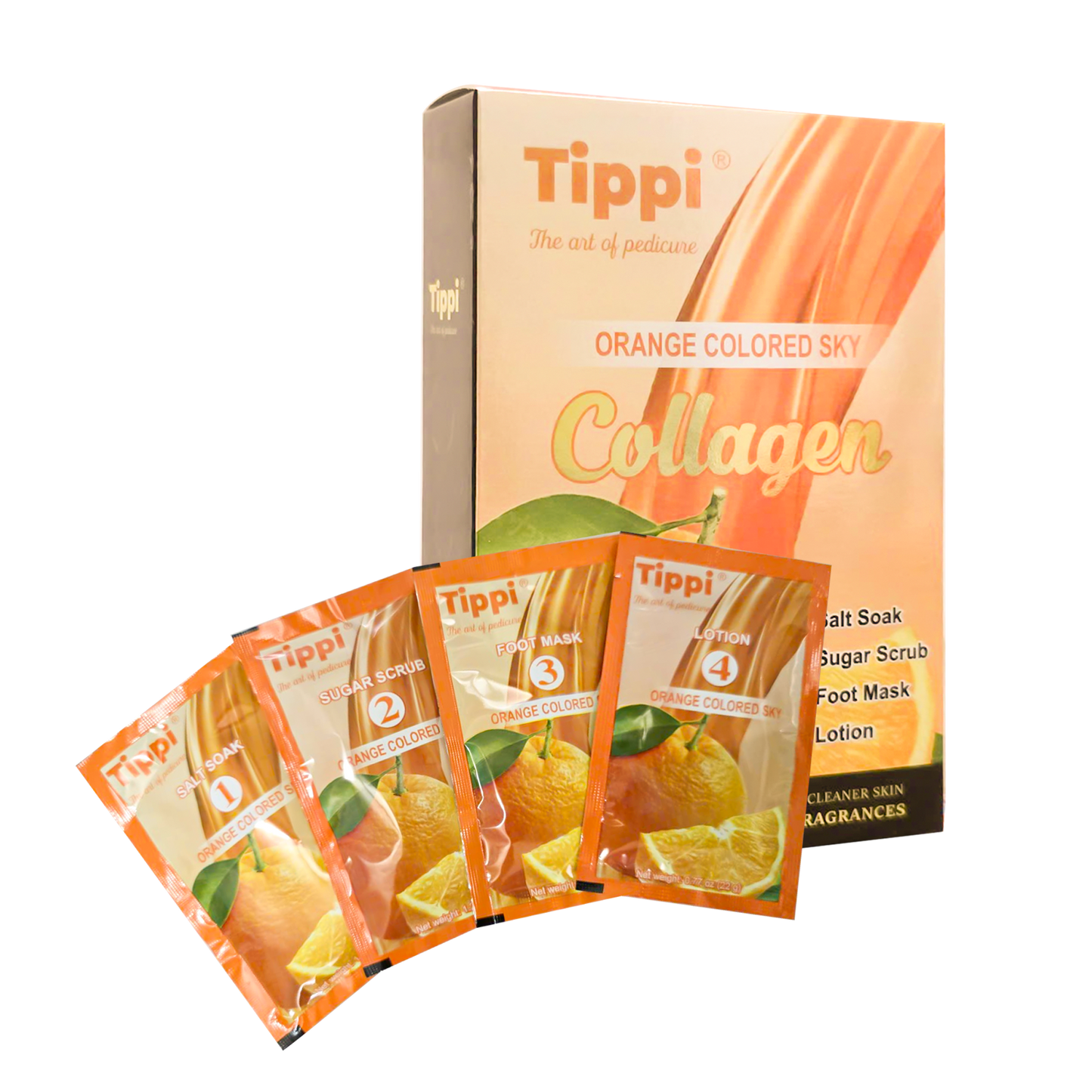 Tippi Collagen Spa Kit – 4-Step Collagen Spa Pedicure