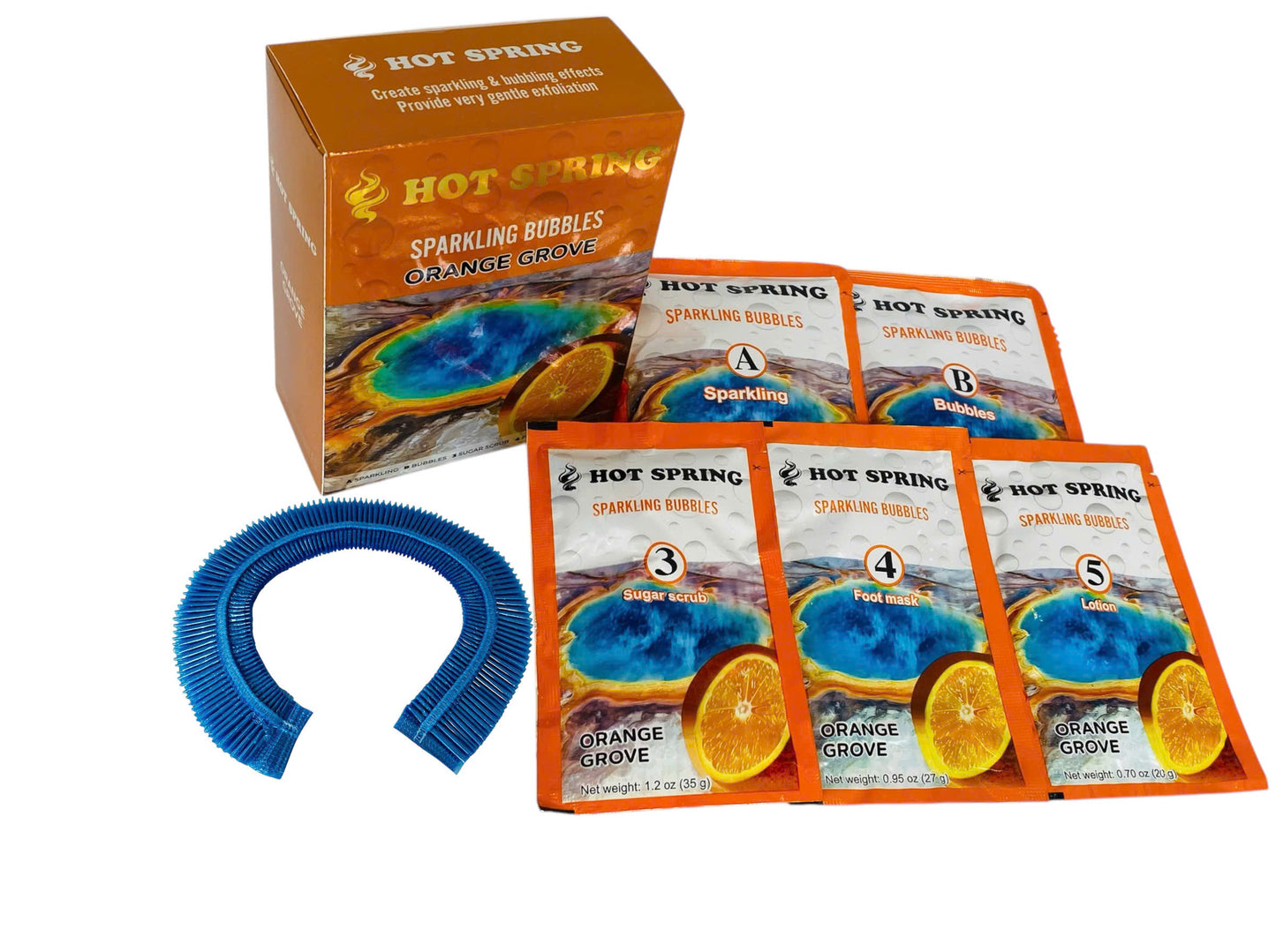 Hot Spring – Sparkling Bubbles Pedicure Set (5 Step)