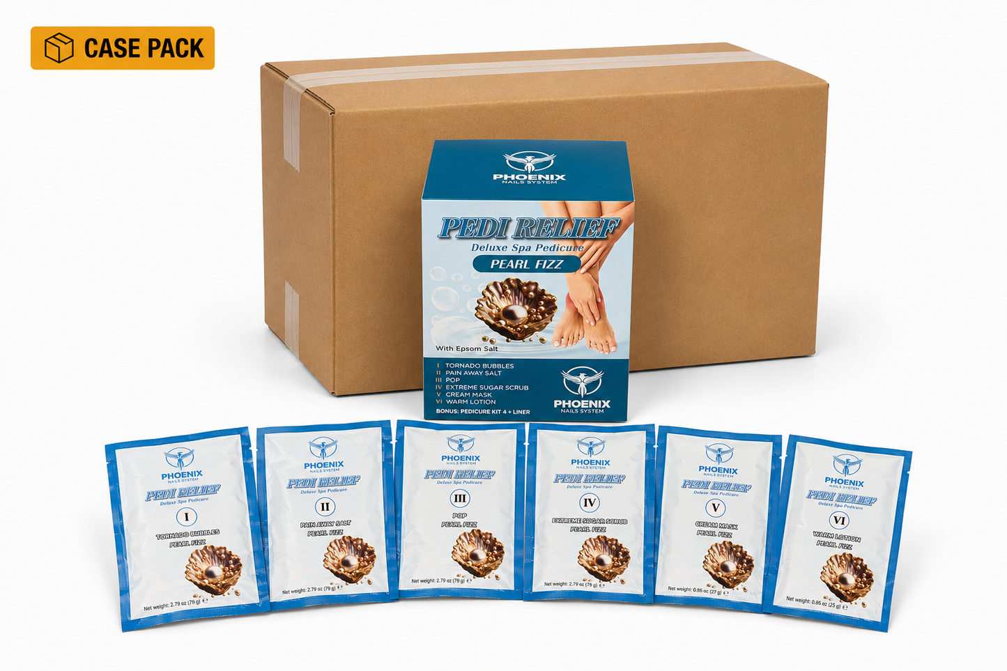 PHOENIX Pedi Relief Deluxe Spa Pedicure 11 Steps