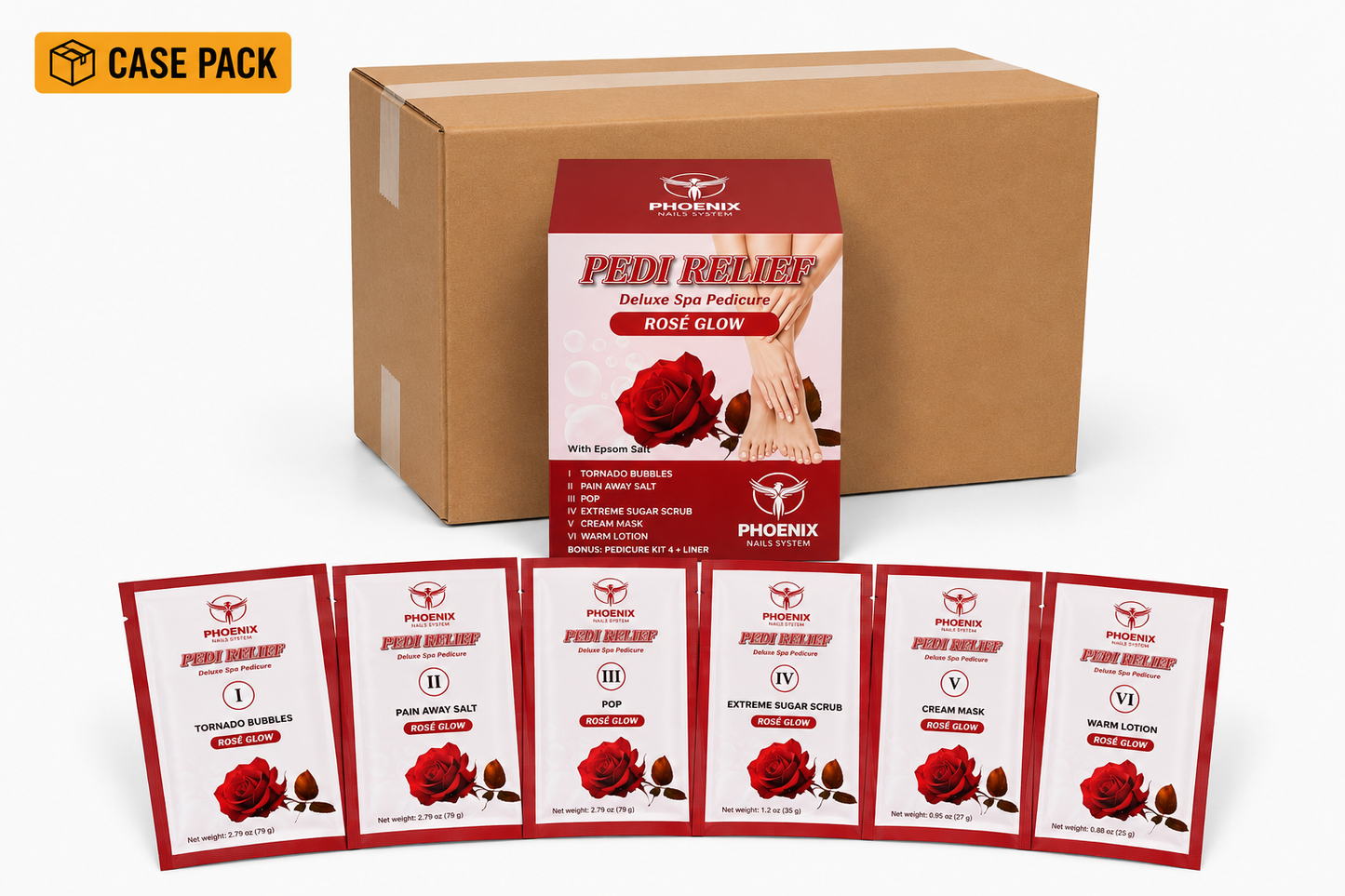 PHOENIX Pedi Relief Deluxe Spa Pedicure 11 Steps