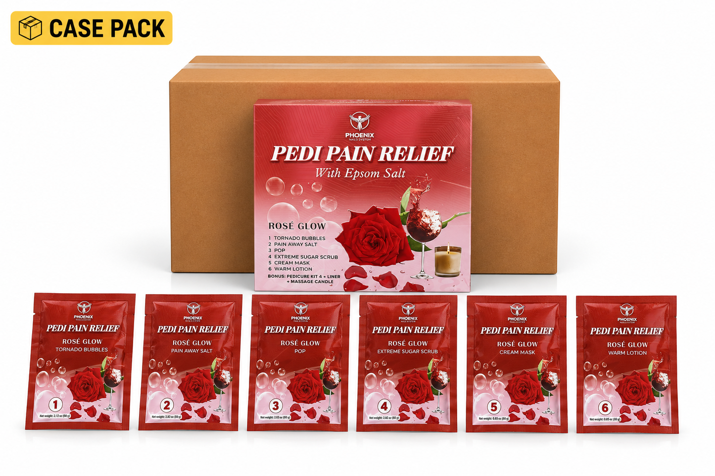 Phoenix Pedi Pain Relief With Epsom Salt 12 Step - NEW VERSION