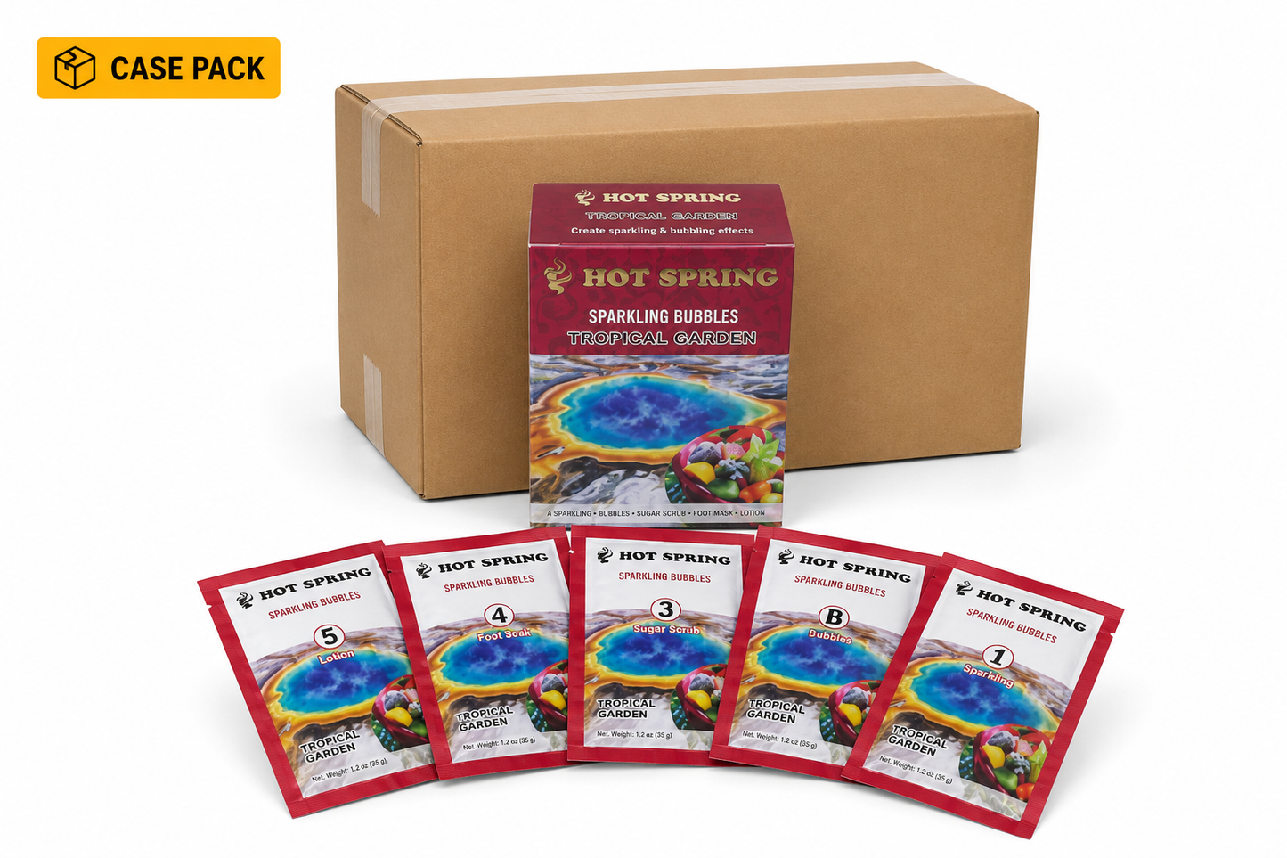 Hot Spring – Sparkling Bubbles Pedicure Set (5 Step)
