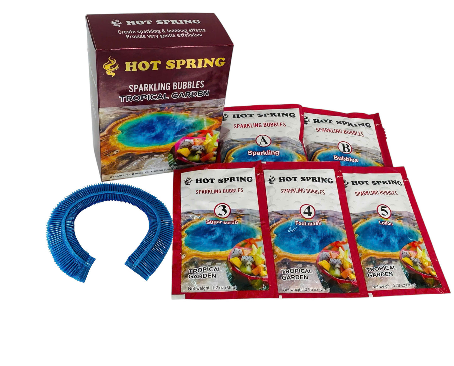 Hot Spring – Sparkling Bubbles Pedicure Set (5 Step)
