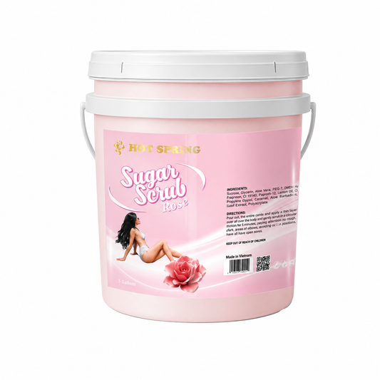 HotSpring Sugar_Rose Sugar Scrub - Pail 5 Gallon