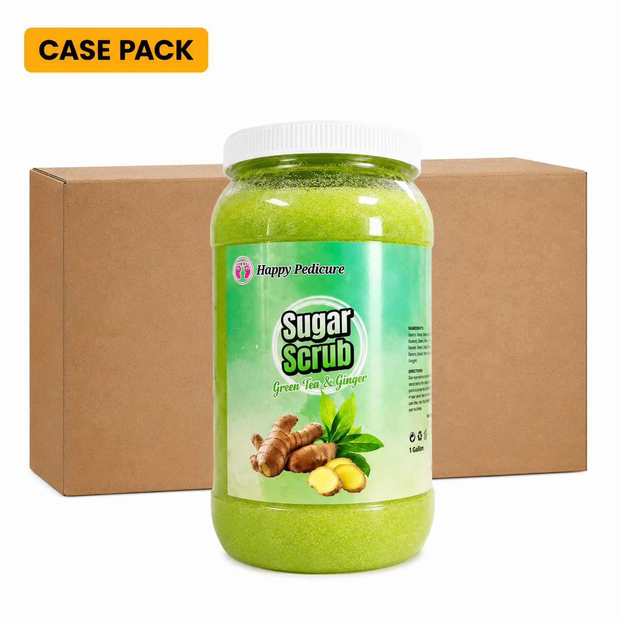 HotSpring Sugar Scrub in Gallon - Grean Tea & Ginger - 4gal/Case