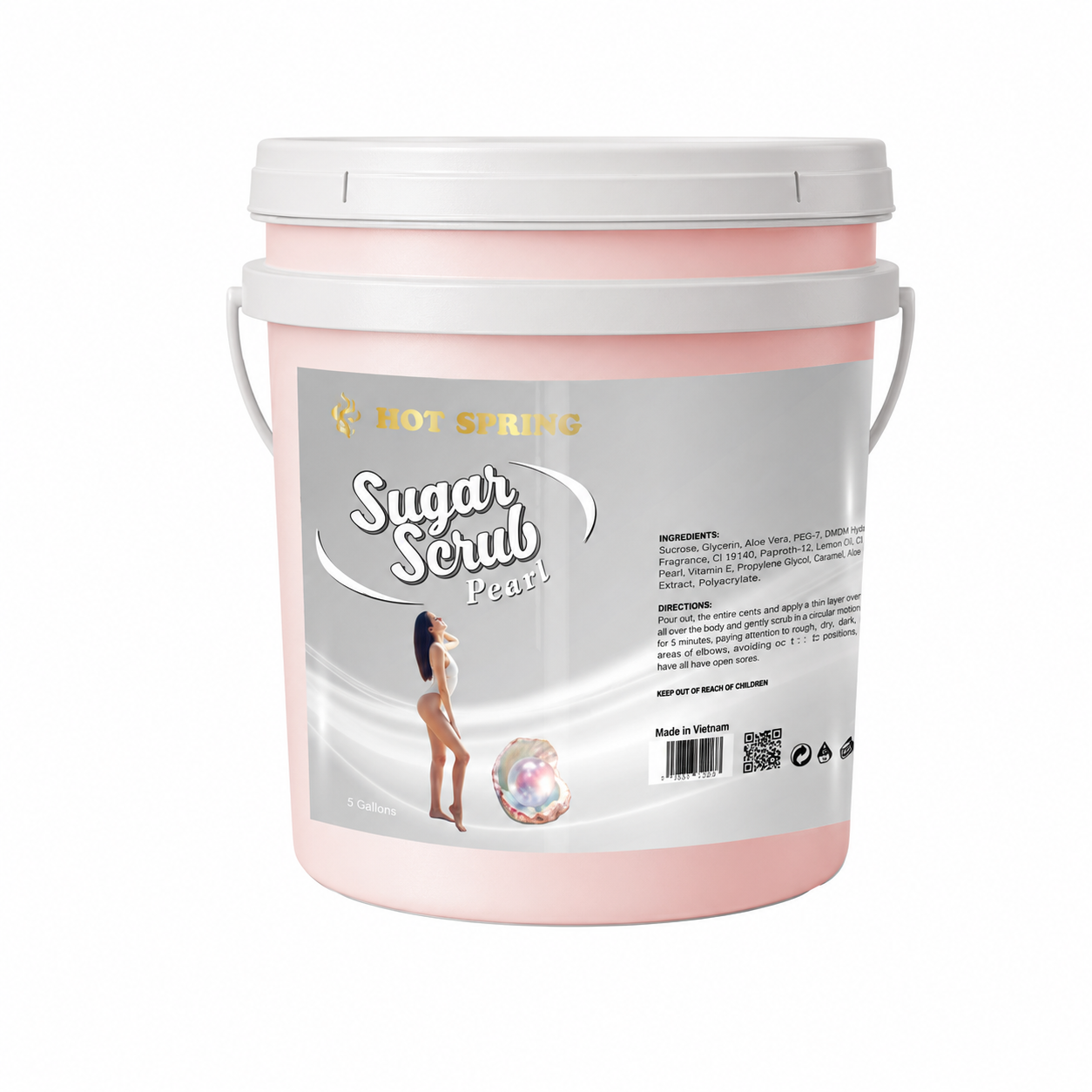 HotSpring Pearl Sugar Scrub - Pail 5 Gallon