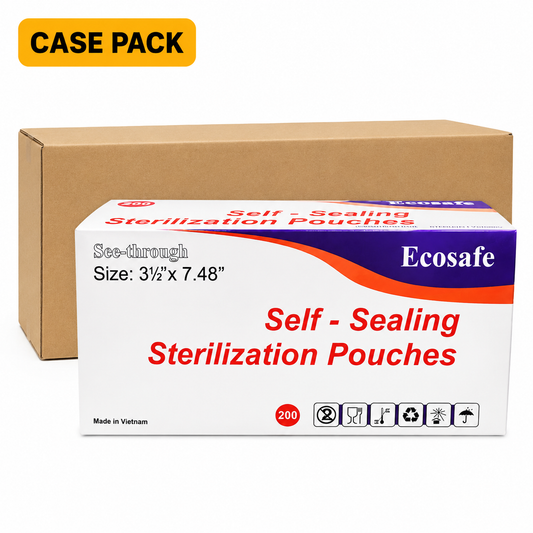 Ecosafe Sterilization Pouch 3.5'' x 9.86'' Box of 200pcs