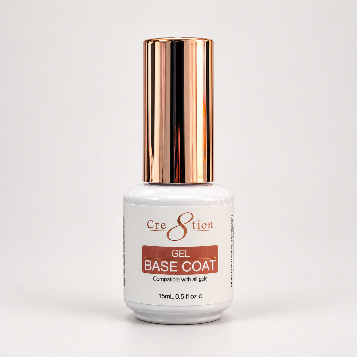 Cre8tion Soak Off Gel Base Coat 16oz Refill - with 6 Free Size 0.5oz
