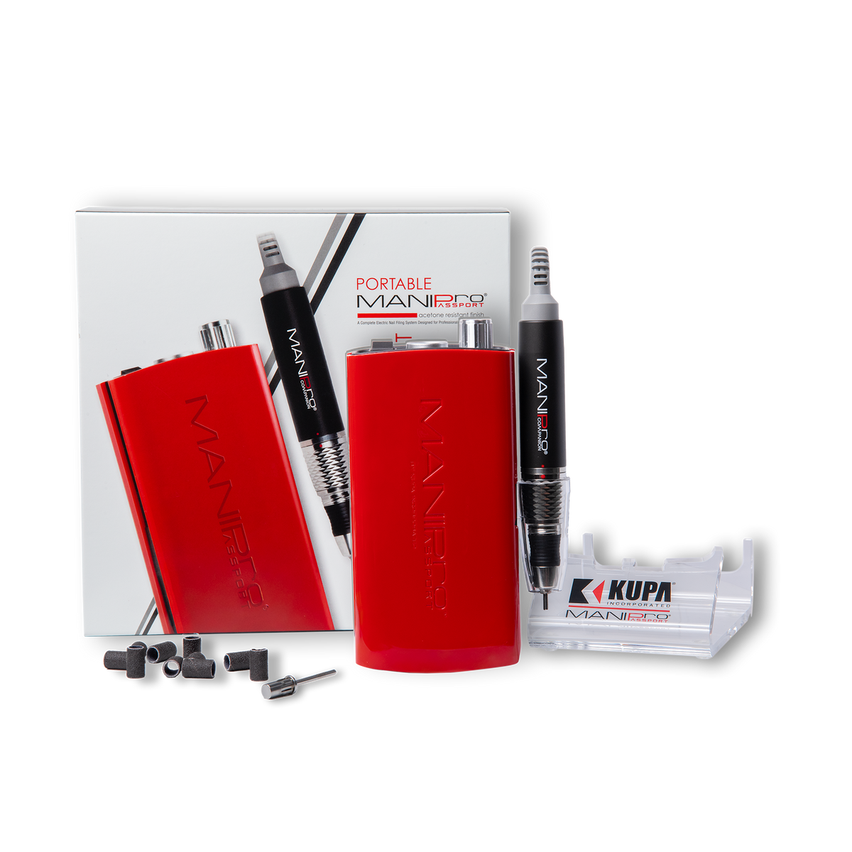 MANIPro Passport Complete RED - FREE 3 Builder Gels (In Bottle)