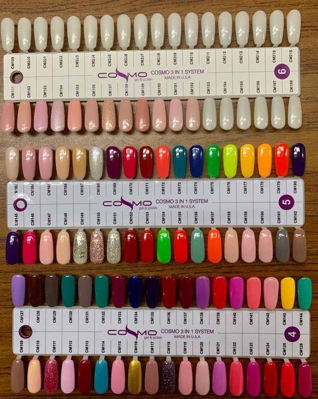 Cosmo Combo 4in1 Full Line 192 Colors + Free Sample Tip + Free 1 Cordless Lamp
