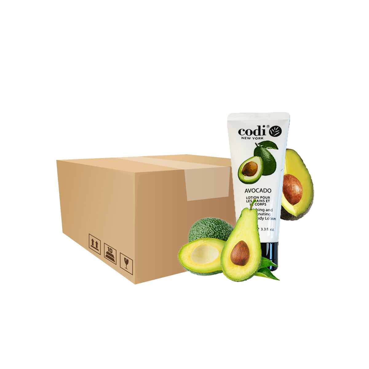 Codi Lotion Avocado Travel Size Hand & Body Lotion 3.3oz/100ml Case of 48