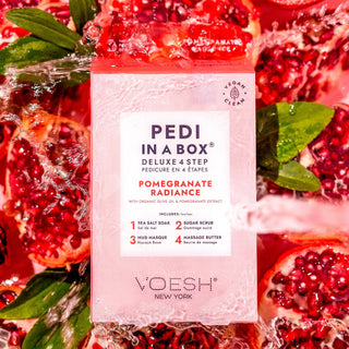 Voesh - Pedi in a Box Deluxe 4 Step Pomegranate Radiance