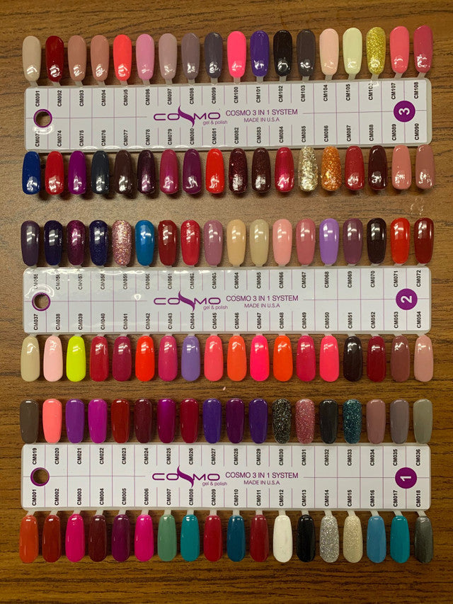 Cosmo Combo 4in1 Full Line 192 Colors + Free Sample Tip + Free 1 Cordless Lamp