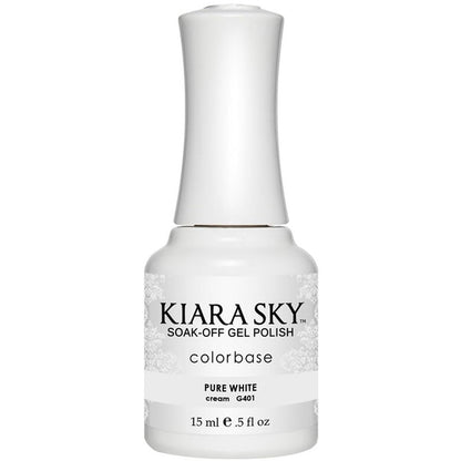 Kiara Sky Gel Polish - PURE WHITE