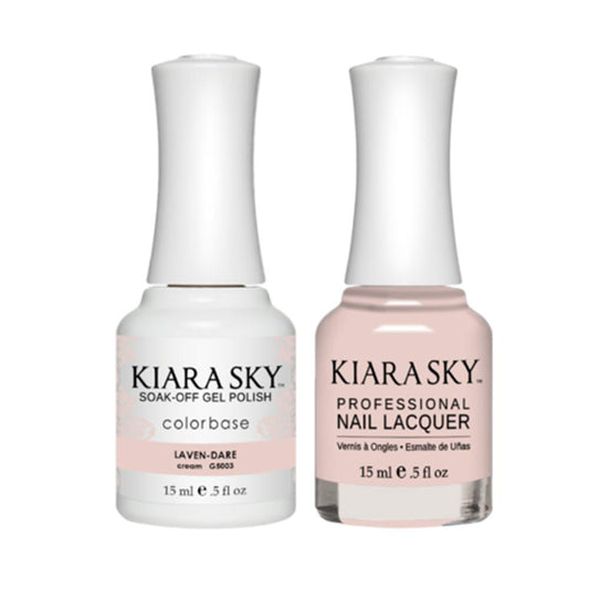 Kiara Sky Gel Nail Polish Duo - All-In-One - 5003 LAVEN-DARE