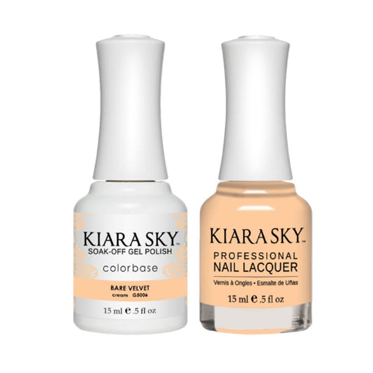 Kiara Sky Gel Nail Polish Duo - All-In-One - 5006 BARE VELVET