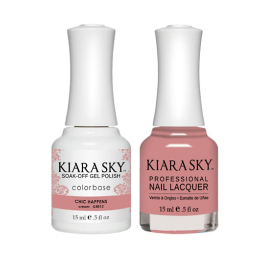 Kiara Sky Gel Nail Polish Duo - All-In-One - 5012 CHIC HAPPENS