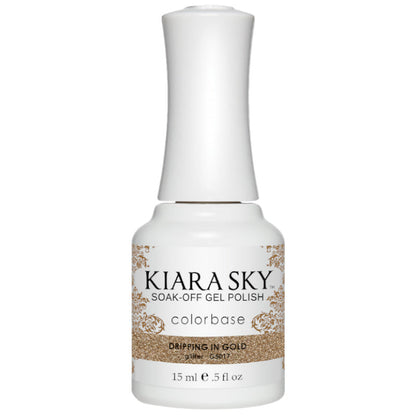 Kiara Sky Gel Polish - Dripping in Gold