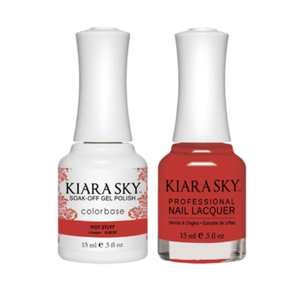 Kiara Sky Gel Nail Polish Duo - All-In-One - 5030 HOT STUFF