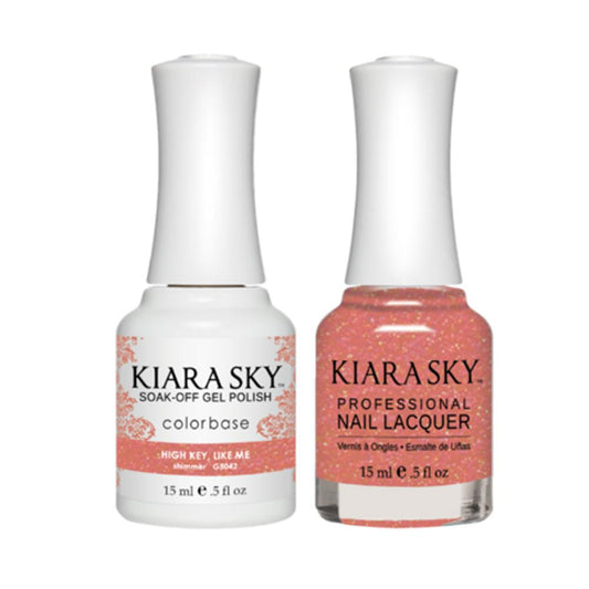 Kiara Sky Gel Nail Polish Duo - All-In-One - 5042 HIGH KEY, LIKE ME