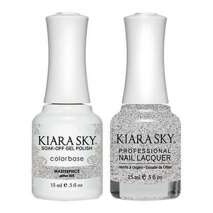 KIARASKY Holiday Gift Bundle: 7 Gel & Lacquer, 1 Base Gel, 1 Top Gel - 541, 532, 544, 507, 505, 554, 551