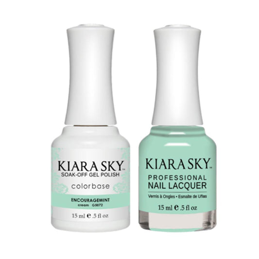 Kiara Sky Gel Nail Polish Duo - All-In-One - 5072 ENCOURAGEMINT