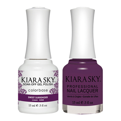 KIARASKY Holiday Gift Bundle: 7 Gel & Lacquer, 1 Base Gel, 1 Top Gel - 541, 532, 544, 507, 505, 554, 551