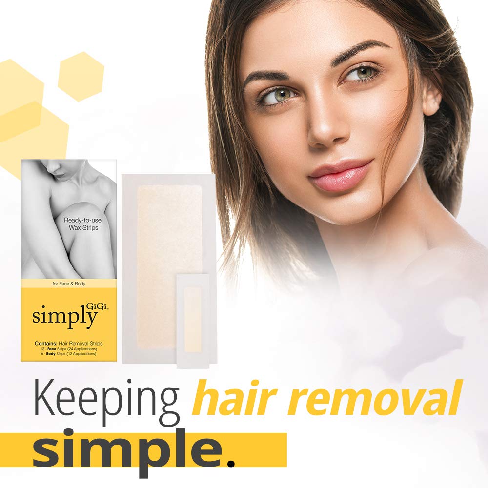 Simply GIGI - Ready-to-Use Hair Removal Strips for Face and Body