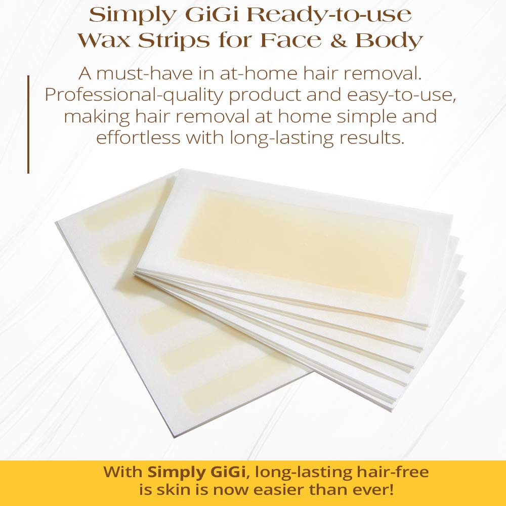 Simply GIGI - Ready-to-Use Hair Removal Strips for Face and Body