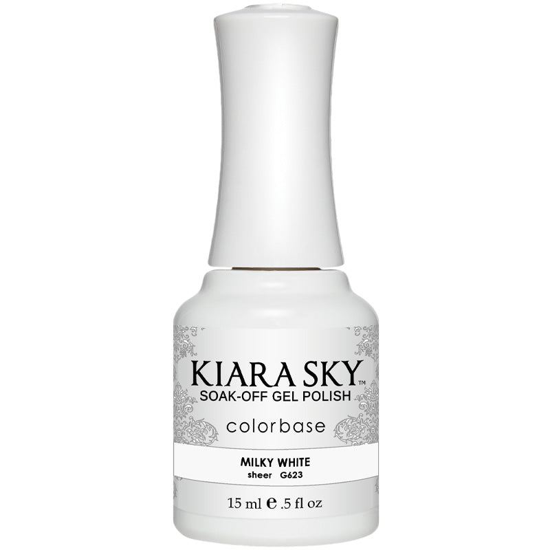 Kiara Sky Gel Polish - MILKY WHITE